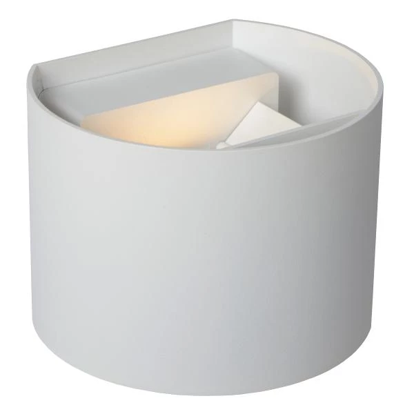 Lucide AXI - Foco de pared / Lámpara de pared Baño - LED - 2x3,5W 2700K - IP54 - Ángulo de haz ajustable - Blanco - detalle 1